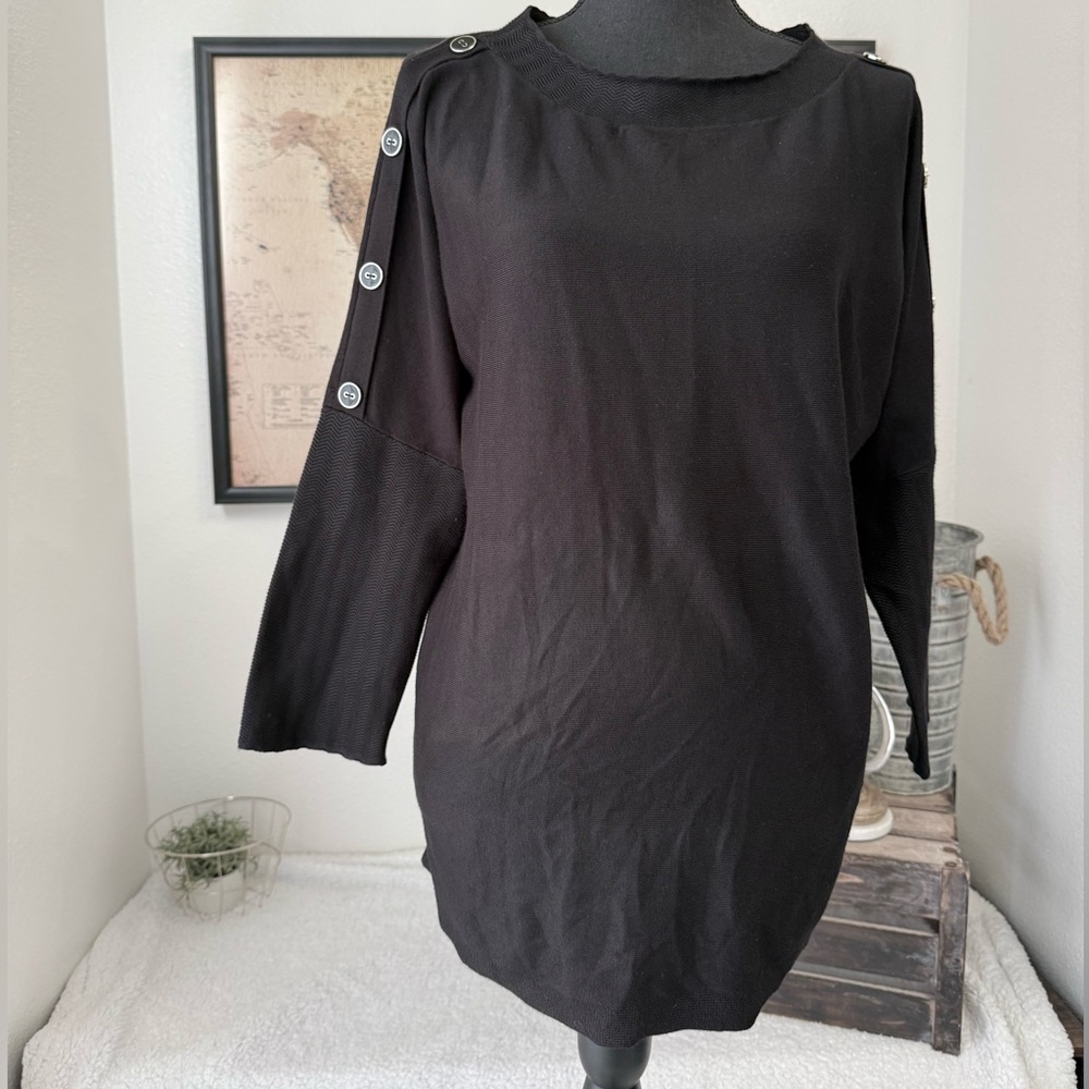 Melissa Paige black blouse